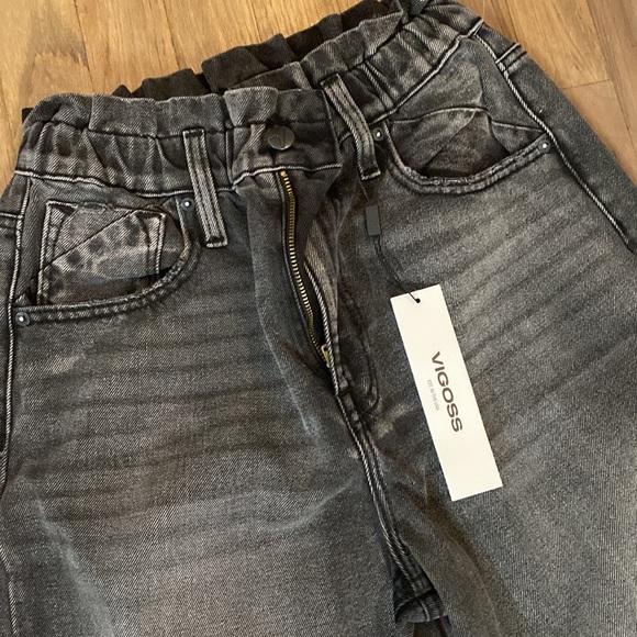 Vigoss Paperbag Waist Boyfriend Jeans - Picture 5 of 7